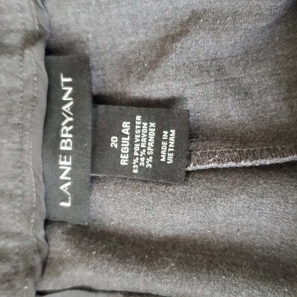 Lane Bryant sz 20 gray high rise wide leg pants - Picture 5 of 8